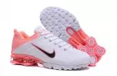 nike shox femme pas cher nouveaux  knitting zoom pink blanc